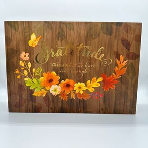 Ashland Gratitude Fall Farmhouse Magnetic Large Decorative Storage Box